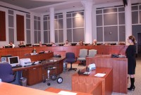 St. Johns Riverkeeper Lisa Rinaman talks about the new water study released by the St. Johns River Water Management District at Wednesday’s Jacksonville Waterways Commission meeting.